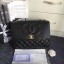 Chanel Sheepskin Leather & Gold-Tone Metal A91869 Black CE01134
