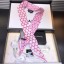 Chanel Silk Twill Slim Bandeau Scarf 10x120cm AA0095 Pink 2019 CE01609