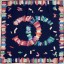 Chanel Silk Twill Square Scarf 90x90 AA6563 Navy Blue 2020 Collection CE02883
