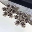 Chanel Snowflake Stud Earrings AB2208 Black 2019 Collection CE04276