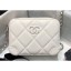 Chanel Square Leather Mini Box Bag Matte Hardware AP1132 White 2020 CE02408