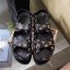 Chanel Strap CC Print Flat Sandals Black 2020 Collection CE00668