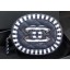 Chanel Striped Grained Calfskin CC Filigree Round Zipped Coin Purse A81458 Navy Blue 2019 CE03556