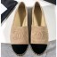 Chanel Suede CC Logo Espadrilles Beige/Black CE01564