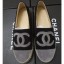 Chanel Suede CC Logo Espadrilles Black/Gray CE00751