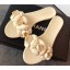 Chanel Tpu Camellia Pool Mules Slides Sandals Creamy 2020 CE02413