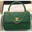 Chanel Trendy CC Maxi Small Flap with Top Handle Bag A92236 Green 2019 CE03133