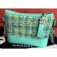 Chanel Tweed/Calfskin Gabrielle Small Hobo Bag A91810 Light Green CE00929