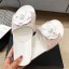 Chanel Tweed Camellia Flat Slide Sandal Pink 2020 Collection CE00871