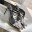 Chanel Tweed Transparent Lace-up High-Heel Mules Multicolor 2019 Collection CE01106