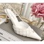 Chanel Vintage Bead Slingbacks White 2020 CE01262