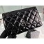 Chanel Wallet On Chain WOC Bag in Patent Leather Black/Silver CE01251