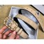 Chanel Width 2.5cm Chain Buckle Quilting Leather Belt Beige Belt CE03237