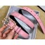 Chanel Width 2.5cm Chain Buckle Quilting Leather Belt Pink Belt CE00957