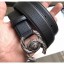 Chanel Width 3cm Grainy Leather Belt with Silver CC Buckle Black 2020 Collection CE00507