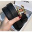 Chanel Width 3cm Quilting Leather Belt with Multicolor Crystal CC Buckle Black 2020 Collection CE00562