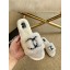 Chanel Wool Flat Sandals White/Black 2020 CE01342
