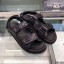 Cheap Chanel Quilted Strap Flat Sandals G3445 Black 2020 Collection CE01470