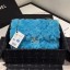 Cheap Chanel Shearling Lambskin Medium Flap Bag AS1063 Blue 03 2019 Collection CE02142