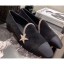 Cheap Fake Chanel Top Quality Crystal Star Suede Calfskin and Grosgrain Loafers G35833 Black 2020 CE01114