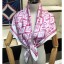 Cheap Imitation Chanel All Over CC Logo Scarf 90x90cm Pink 2019 CE01009