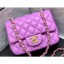 Cheap Imitation Chanel Original Quality Mini Classic Flap Bag 1115 in Sheepskin Mauve with Gold Hardware CE02012