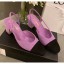 Cheap Imitation Chanel Tweed Slingbacks G31318 Purple/Black 2020 Collection CE03648