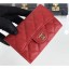 Cheap Replica Chanel Grained Leather Classic Flap Card Holder A80799 Red/Gold CE01794