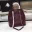 Copy Best Chanel Calfskin & silver-Tone Metal 80761 Burgundy CE03687