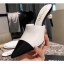 Copy Best Chanel Pearl Heel 8.5cm Mules G32100 White 2019 CE01109