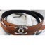 Copy Chanel CC Belt 15mm Width Brown 2018 CE02621