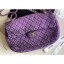 Copy Chanel Denim Large Classic Flap Bag Purple 2020 CE04068