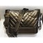 Copy Chanel Glittered Aged Calfskin Gabrielle Small Hobo Bag A91810 Chevron Gold 2019 CE00930