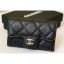 Copy Chanel Key Holder Wallet 31511 Grained Calfskin Black CE02615
