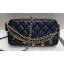 Copy Chanel Lambskin All About Chains Clutch With Chain Bag Black 2019 CE02680