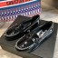 Copy Chanel Patent Leather Chain Flat Loafers G35631 Black 2020 Collection CE03837