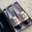 Copy Chanel Patent Leather Crystal CC Espadrilles White 2019 Collection CE00981
