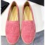 Copy Chanel Suede CC Logo Espadrilles Pink CE02201