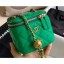 Copy Designer Chanel Pearl on Chain Small Classic Box with Chain Bag AP1447 Green 2020 CE03795