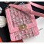Copy Fashion Chanel Boy North/South Small Flap Bag AS0130 Tweed Pink 2019 CE00869