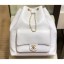 Copy Fashion Chanel Crocodile Embossed Calfskin Large Backpack Bag AS0800 White 2019 CE02866