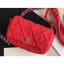 Copy Hot Chanel 19 Jersey Waist Bag AS1163 Red 2020 CE03808