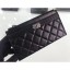 Copy Hot Chanel Lambskin Boy Pouch Clutch Bag A84478 Black/Silver CE02389
