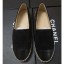 Designer Chanel Suede CC Logo Espadrilles Black CE01052