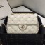 Designer Copy Chanel Quilted Pearl Lambskin Flap Bag AS1202 White 2019 Collection CE02702