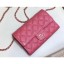 Fake Best Chanel Classic Clutch with Chain WOC Bag A84512 Grained Calfskin Pink/Gold 2018 CE00721