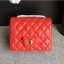 Fake Best Chanel Classic Flap Mini Bag A1115 in Lambskin Leather Red with Golden Hardware CE03638