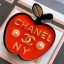 Fake Chanel Apple Brooch Red 2019 Collection CE02648