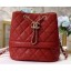 Fake Chanel Caviar Leather Quilted Rolled Up Drawstring Bucket Bag Red CE03974