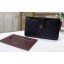Fake Chanel Classic Pouch Clutch Bag With Card Holder A81902 Grained Calfskin Black/Silver CE04180